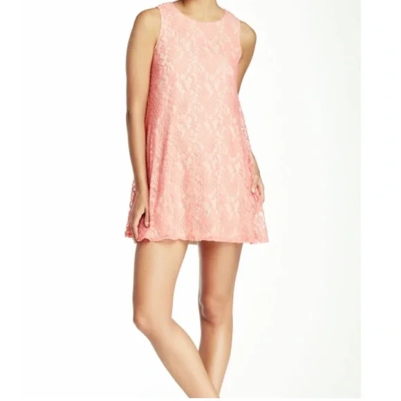 Socialite Pink Lace Dress - Picture 3 of 5